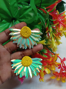 Pendientes artesanales con cuentas Accesorios de declaración únicos para desfiles de moda y regalos Disponibles al mejor precio por glowin fashion - Product Image 4