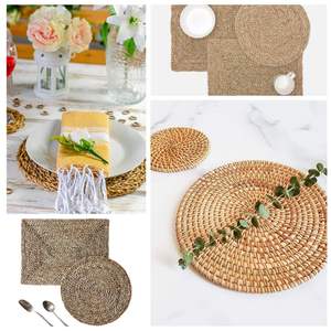 Hadicraft Factory's <b>Bamboo</b> Flatware Sets Silicone Hyacinth Water Placemats Natural Woven Western Food Dining Table <b>Mats</b> Vietnam - Product Image 3