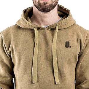Venta al por mayor de ropa de calle con lavado ácido Sudadera con capucha para hombres de ajuste regular 100% algodón polar transpirable y secado rápido Capucha con cordón - Product Image 6