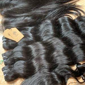 Alta calidad 100% Remy cabello humano vietnamita máquina ondulada Natural trama completa cutícula alinear para mujeres precio al por mayor - Product Image 1