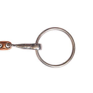 Broca de boca de cobre de tres partes | Broca de entrenamiento de caballos de acero inoxidable articulada doble | Tachuela de equitación ecuestre - Product Image 5