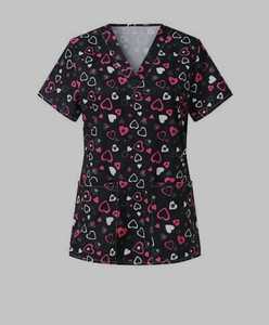 Wholesale Custom Made Sublimation Scrubs Uniforms Short Sleeve Nursing Scrubs <b>Women</b> Stylish Medical Scrubs Uniforms Sets - Product Image 6