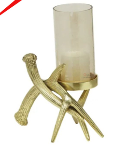 Pot à bougie en cire doré et noir, design 2026, pour hôtels - Product Image 3