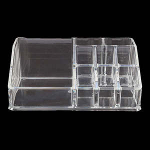 Acrylic Cosmetic <b>Makeup</b> Organizer <b>Storage</b> <b>Box</b> - White - Product Image 1