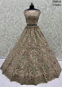 Filet d'usure de mariage avec multi-fils Lehenga Choli Fabricant et fournisseur de Surat au dernier taux - Product Image 2
