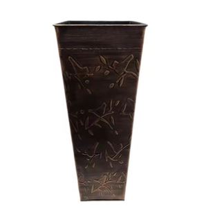 Jardinières extérieures de couleur marron de jardinière carrée en fer pour la décoration de maison et de jardin faite à la main personnalisée en vrac - Product Image 2