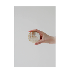 Peigne à cheveux en corne de buffle Peignes en corne véritable Peigne en corne de couleur blanche de boeuf fait à la main pour une forme ronde au meilleur prix - Product Image 3