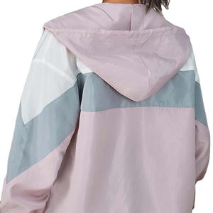 2025 Custom <b>Lightweight</b> Hooded Windbreaker Nylon <b>Jacket</b> for <b>Women</b> High Quality Waterproof Polyester Fabric Cotton Stand Jogging - Product Image 2