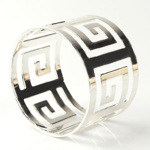 Anillo de servilleta de cristal de animales al por mayor para vajilla de fiesta de boda de mesa de alta calidad niquelado y chapado en oro acabado de forma redonda - Product Image 4