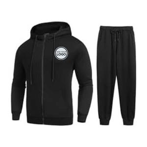 Sweatsuits for Men Tracksuit Men <b>Track</b> Suits 2 Piece Set Zip Up Hoodies Trouser Tracksuits - Product Image 3