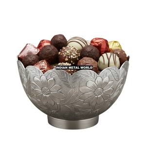 Atractivo Diseño Decorativo, Tazón de Metal Plateado para Chocolates, Soporte para Dulces, Gran Venta para Bodas, Fiestas y Cualquier Evento a un Precio Excelente - Product Image 6