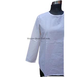 High Quality 100% Cotton Sweet Eco-Friendly Floral Print Long Sleeve Tunic <b>T</b>-<b>Shirt</b> Comfortable Fit for Casual <b>Office</b> Everyday - Product Image 3