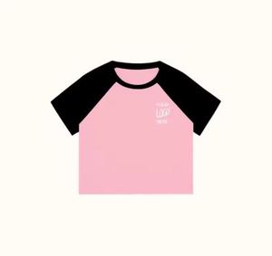 Top corto informal ajustado para mujer, Camiseta corta cómoda, Sexy, transpirable, suave, cuello redondo, sólido, superventas - Product Image 5