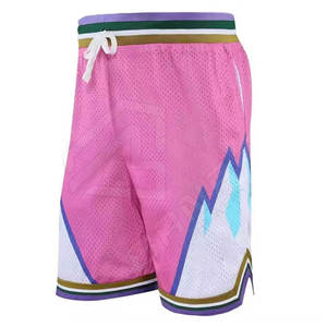 Pantalones cortos de baloncesto de algodón transpirable de alta calidad para hombre, clásicos, antiarrugas, logotipo personalizado, uso en gimnasio, técnicas sublimadas, tamaño - Product Image 4