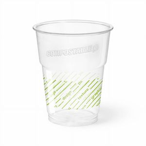 Vasos compostables Kristal PLA 350 cc - Personalizables hasta 3 colores - 2 colores - Product Image 1
