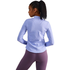 Veste d'activité douce pour femmes, fermeture éclair intégrale, haut léger, extensible, vêtements de yoga d'entraînement, confort, tissu en nylon et élasthanne - Product Image 2
