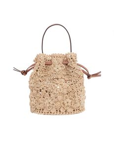 กระเป๋าถือหวายและผ้า Raffia ดีไซเนอร์พิเศษกระเป๋าถือทอจากหญ้าทะเลพร้อมด้วยไข่มุกและเพชรที่หรูหรา - Product Image 3