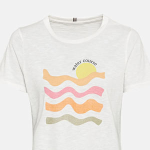 Fabricante de Camisetas Personalizadas para Mujer, Camiseta de Algodón OEM, Suave, Transpirable, Estilo Casual Urbano, Impresión de Marca Privada, Venta al Por Mayor, MOQ Bajo - Product Image 6