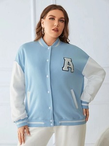 Veste de baseball en cuir d'agneau de haute qualité pour femmes, veste universitaire élégante, respirante et durable - Product Image 5