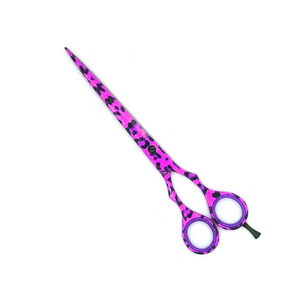 Tijeras de corte de pelo de peluquero de alta calidad recubiertas de papel personalizadas 5,5 con reposapiés ajustable tijeras de peluquero de acero inoxidable - Product Image 1