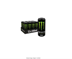 Bebida Energética Monsters Original Blanca Baja en Carbohidratos con Ginkgo, Carbonato y Taurina, 16 Onzas Líquidas, Caja a Granel de 4/12 Paquetes - Product Image 1