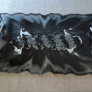 ถาดเรซิ่นตกแต่งหลากสี รูปทรงสี่เหลี่ยมผืนผ้า ของตกแต่งบ้าน ถาดเรซิ่นคุณภาพสูง - Product Image 1