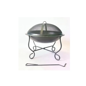 Iron <b>Fire</b> <b>Pit</b> With Spark Screen Poker & Stand For Home Backyard Garden Indoor Outdoor Decorative Wood Burning Iron <b>Fire</b> <b>Pit</b> - Product Image 1