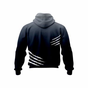 Sweat à capuche zippé sur mesure avec impression numérique et broderie, nouveau design, en polaire, streetwear d'hiver, col à capuche - Product Image 2