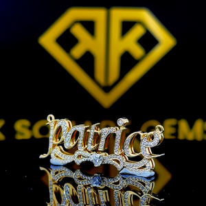 Pendentif Hip Hop en Argent 925 avec Logo Personnalisé et Lettre VVS Moissanite Diamant pour Collier - Product Image 2