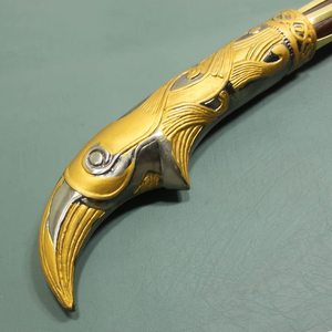 Handmade thép không gỉ Kratos Leviathan hatchet cuộc sống có kích thước phiên bản gow lấy cảm hứng hoàn toàn nâng cấp cấp 7 gỗ xử lý cosplay - Product Image 4