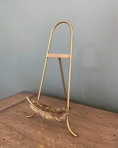 Maravilloso soporte de placa de Metal de 2 niveles con diseño Premium perfecto para almacenamiento de utensilios de cocina decoración del hogar suministros de boda con revestimiento marrón - Product Image 5