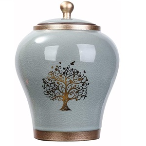 โกศโลหะทองเหลืองเคลือบเงาสำหรับผู้ใหญ่ขี้เถ้าศพปรับแต่งได้สไตล์ไม่เหมือนใคร - Product Image 3