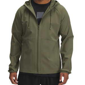 Chaqueta cortavientos con cremallera completa para hombre de poliéster 100%, chaquetas impermeables a prueba de viento para deportes, correr, senderismo, chaquetas a prueba de viento - Product Image 6