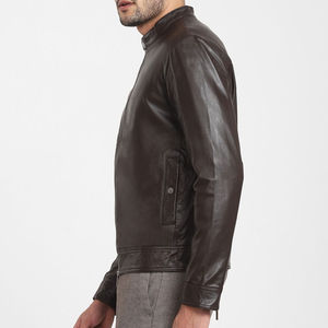 Veste en cuir pour hommes, style unique, écologique, livraison rapide, conception entièrement personnalisée, veste en cuir chaude pour l'hiver - Product Image 2
