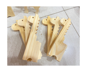 Produit écologique-Figurines d'animaux en bois pour enfants Jeu ouvert/Jouets en bois naturel de 99 GD - Product Image 1