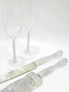 Ensemble de 2 couteaux à gâteaux de mariage en acier inoxydable avec finition polie élégante, parfait pour les célébrations et les anniversaires - Product Image 4
