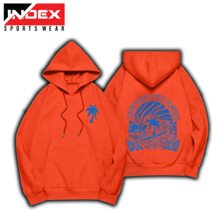 Sweat à capuche unisexe à imprimé bouffant 2025 avec poches, manches longues et tissu 100% coton pour hommes et femmes en hiver - Product Image 2