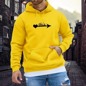 Sweat-shirt à capuche pour hommes Sweat polaire oversize en forme de flèche en forme de cœur pour le printemps, pour jeunes garçons et filles, mode hivernale - Product Image 2