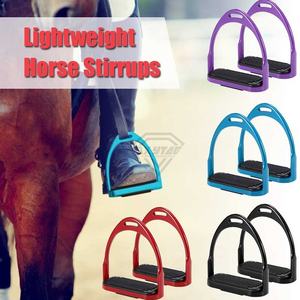 Estribos de Acero Inoxidable para Equitación Veterinaria, Par de Estribos Antideslizantes con Protección para los Tobillos, Equipo de Seguridad Ecuestre - Product Image 2