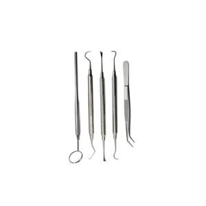 Juego de Instrumentos Dentales Manuales de Acero Inoxidable, Kit Profesional Duradero, Explorador, Espejo, Sonda, Escalador, Certificado CE por SurgiRight - Product Image 4