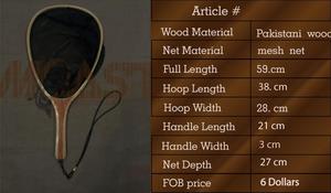Haute qualité personnaliser en bois FlyFishing épuisette truite filet pêche attrape bois haut de gamme avec filet profond et personnaliser Logo - Product Image 2