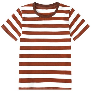 Camisetas Clásicas de Verano 2026 para Mujer, Cuello Redondo, Diseño de Rayas en Colores Contrastantes, Patrón Sólido, Manga Corta, Tops Casuales - Product Image 5