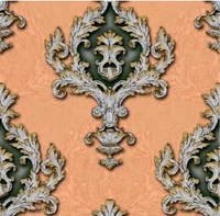 Papier peint PVC à motifs réguliers, design floral 3D, pas cher, pour hôtel, appartement, décoration intérieure moderne, imperméable, pour la maison