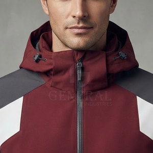 Veste de ski professionnelle à capuche pour homme, hiver, snowboard, extérieur, imperméable, respirante, séchage rapide, légère, nylon, polyester, devant - Product Image 6