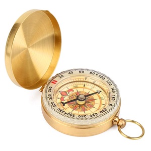 Brújula de reloj de sol de latón náutico, detalles intrincados, exquisito diseño Premium de grano superior para acampar al aire libre, características de puntero - Product Image 2