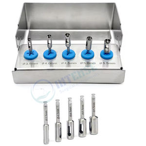 Kit Profesional de Perforación de Tejido para Implantes Dentales Eléctricos, Juego de Brocas Quirúrgicas de Acero Inoxidable, Instrumentos de Cirugía Oral e Implanteología - Product Image 2