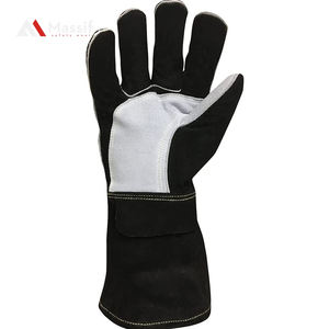 Gants de soudage TIG sur mesure en cuir de vachette pleine fleur avec ajustement confortable, fonctions anti-coupure, anti-choc, anti-dérapants et anti-chaleur - Product Image 2
