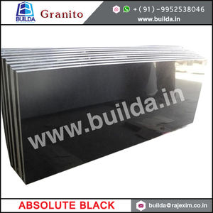 Absolute Granite Polished Black <b>Stone</b> Surface polished Absolute black Granite slabs with Flammed & Brushed finish for flooring - Product Image 4