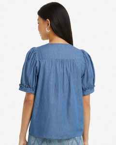 Top en jean pour femme, élégant, chic, moderne, confortable, durable, doux, tendance, unique, pour tous les jours - Product Image 3