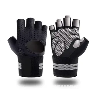 Nouveaux hommes Fitness Gym rembourré paume en plein air Gym personnalisé sport demi-doigt gants respirants pour hommes et femmes - Product Image 4